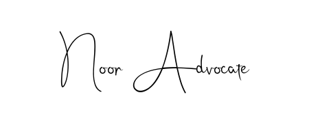 Download transparent PNG signature for name Noor Advocate styled with Andilay-7BmLP font. Ready to paste directly into PDF and Word agreements. Noor Advocate signature style 4 images and pictures png