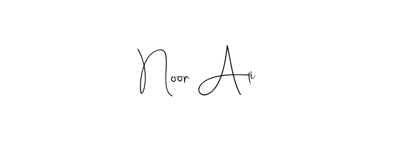 The best way (Andilay-7BmLP) to make a short signature is to pick only two or three words in your name. The name Noor Ali include a total of six letters. For converting this name. Noor Ali signature style 4 images and pictures png