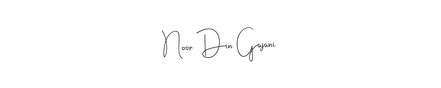 See photos of Noor Din Gajani official signature by Spectra . Check more albums & portfolios. Read reviews & check more about Andilay-7BmLP font. Noor Din Gajani signature style 4 images and pictures png