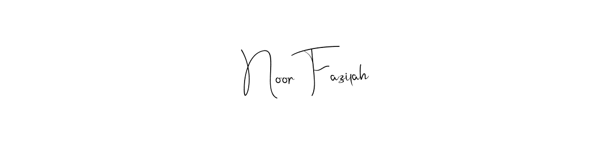 Make a beautiful signature design for name Noor Fazilah. Use this online signature maker to create a handwritten signature for free. Noor Fazilah signature style 4 images and pictures png