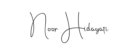 Style your name Noor Hidayati with confidence using Andilay-7BmLP signature design. Simple, elegant, and ready for immediate document use. Noor Hidayati signature style 4 images and pictures png