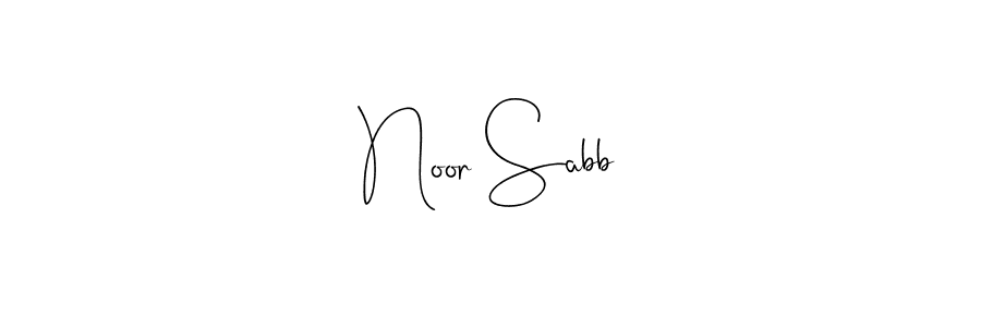 How to Draw Noor Sabb signature style? Andilay-7BmLP is a latest design signature styles for name Noor Sabb. Noor Sabb signature style 4 images and pictures png