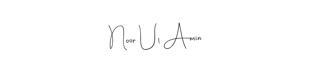 if you are searching for the best signature style for your name Noor Ul Amin. so please give up your signature search. here we have designed multiple signature styles  using Andilay-7BmLP. Noor Ul Amin signature style 4 images and pictures png