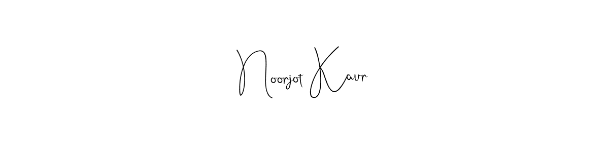 Design your own signature with our free online signature maker. With this signature software, you can create a handwritten (Andilay-7BmLP) signature for name Noorjot Kaur. Noorjot Kaur signature style 4 images and pictures png