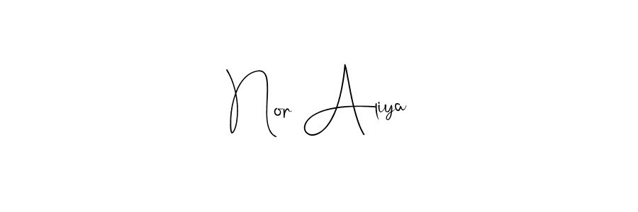 Also we have Nor Aliya name is the best signature style. Create professional handwritten signature collection using Andilay-7BmLP autograph style. Nor Aliya signature style 4 images and pictures png