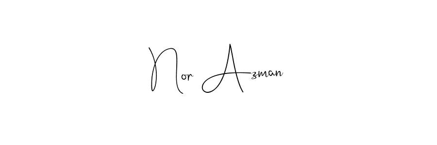 Make a beautiful signature design for name Nor Azman. Use this online signature maker to create a handwritten signature for free. Nor Azman signature style 4 images and pictures png