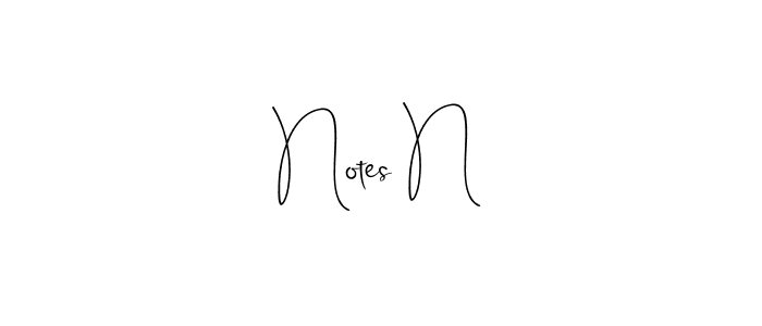 Make a beautiful signature design for name Notes N. Use this online signature maker to create a handwritten signature for free. Notes N signature style 4 images and pictures png