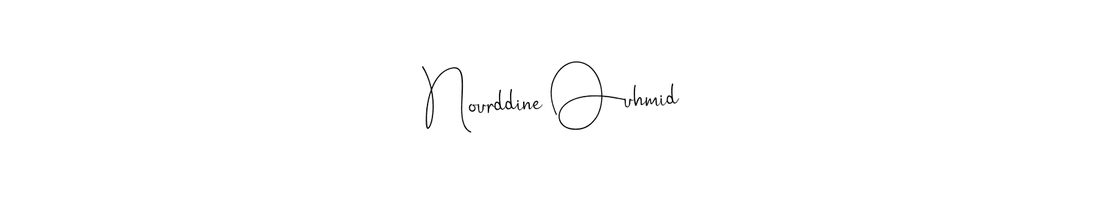 How to make Nourddine Ouhmid signature? Andilay-7BmLP is a professional autograph style. Create handwritten signature for Nourddine Ouhmid name. Nourddine Ouhmid signature style 4 images and pictures png
