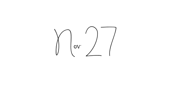 Also we have Nov 27 name is the best signature style. Create professional handwritten signature collection using Andilay-7BmLP autograph style. Nov 27 signature style 4 images and pictures png