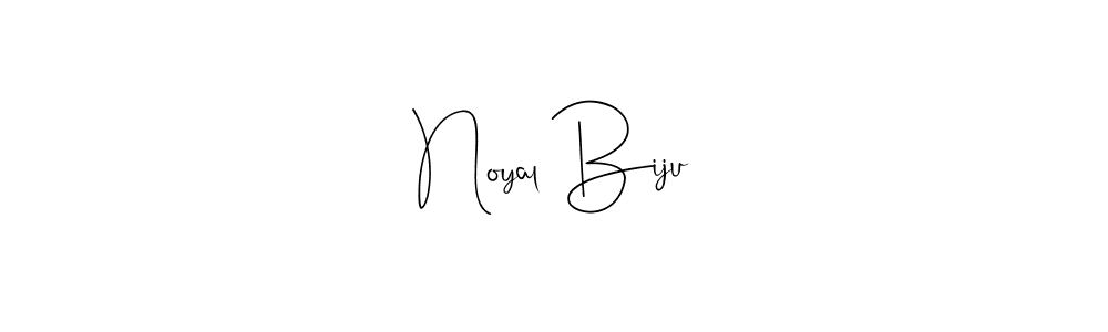 Similarly Andilay-7BmLP is the best handwritten signature design. Signature creator online .You can use it as an online autograph creator for name Noyal Biju. Noyal Biju signature style 4 images and pictures png