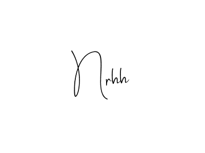 if you are searching for the best signature style for your name Nrhh. so please give up your signature search. here we have designed multiple signature styles  using Andilay-7BmLP. Nrhh signature style 4 images and pictures png