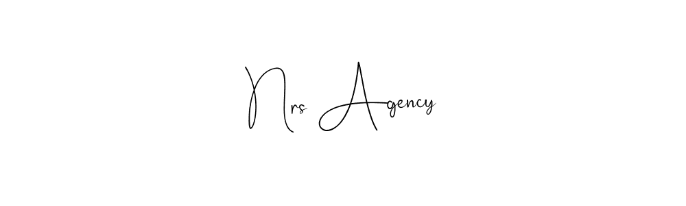 Create a beautiful signature design for name Nrs Agency. With this signature (Andilay-7BmLP) fonts, you can make a handwritten signature for free. Nrs Agency signature style 4 images and pictures png