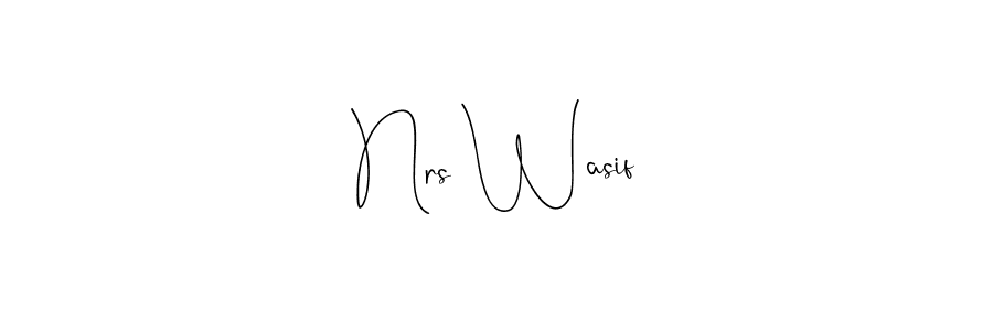 Best and Professional Signature Style for Nrs Wasif. Andilay-7BmLP Best Signature Style Collection. Nrs Wasif signature style 4 images and pictures png