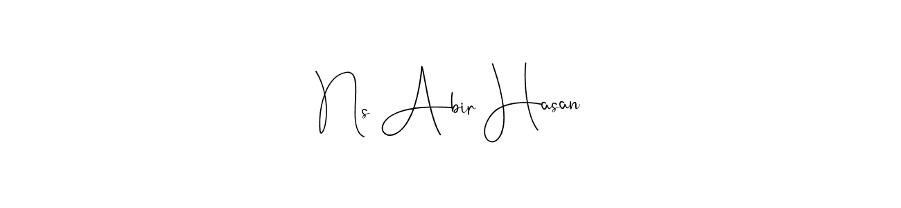 Best and Professional Signature Style for Ns Abir Hasan. Andilay-7BmLP Best Signature Style Collection. Ns Abir Hasan signature style 4 images and pictures png