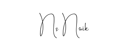 Elevate your brand with a stunning Ns Naik eSignature. The Andilay-7BmLP style provides a balanced, flowing aesthetic for everyday signing. Ns Naik signature style 4 images and pictures png