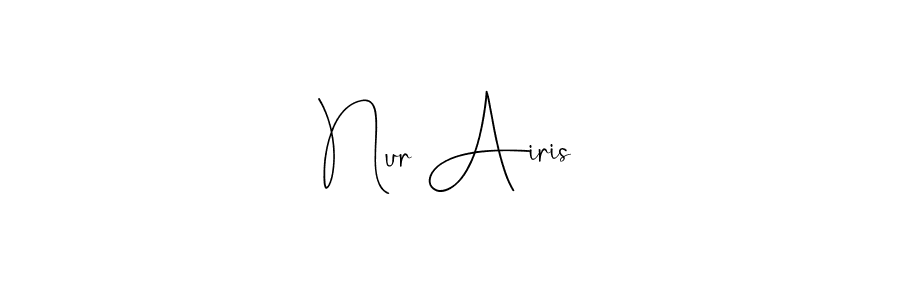 Make a beautiful signature design for name Nur Airis. Use this online signature maker to create a handwritten signature for free. Nur Airis signature style 4 images and pictures png