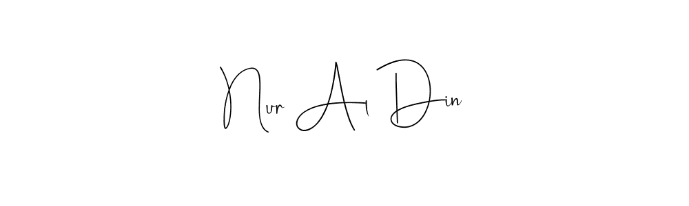 Make a beautiful signature design for name Nur Al Din. With this signature (Andilay-7BmLP) style, you can create a handwritten signature for free. Nur Al Din signature style 4 images and pictures png