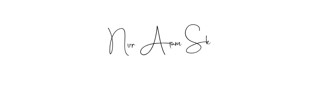 Create a beautiful signature design for name Nur Alam Sk. With this signature (Andilay-7BmLP) fonts, you can make a handwritten signature for free. Nur Alam Sk signature style 4 images and pictures png