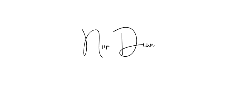 You can use this online signature creator to create a handwritten signature for the name Nur Dian. This is the best online autograph maker. Nur Dian signature style 4 images and pictures png