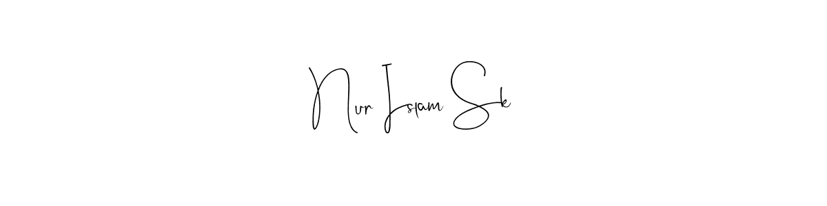 Design your own signature with our free online signature maker. With this signature software, you can create a handwritten (Andilay-7BmLP) signature for name Nur Islam Sk. Nur Islam Sk signature style 4 images and pictures png