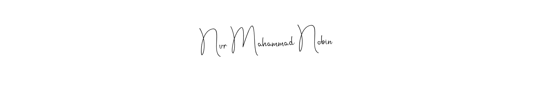 Similarly Andilay-7BmLP is the best handwritten signature design. Signature creator online .You can use it as an online autograph creator for name Nur Mahammad Nobin. Nur Mahammad Nobin signature style 4 images and pictures png