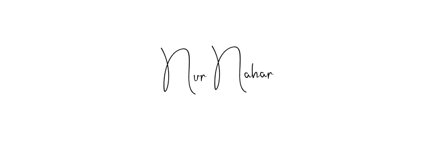 Similarly Andilay-7BmLP is the best handwritten signature design. Signature creator online .You can use it as an online autograph creator for name Nur Nahar. Nur Nahar signature style 4 images and pictures png