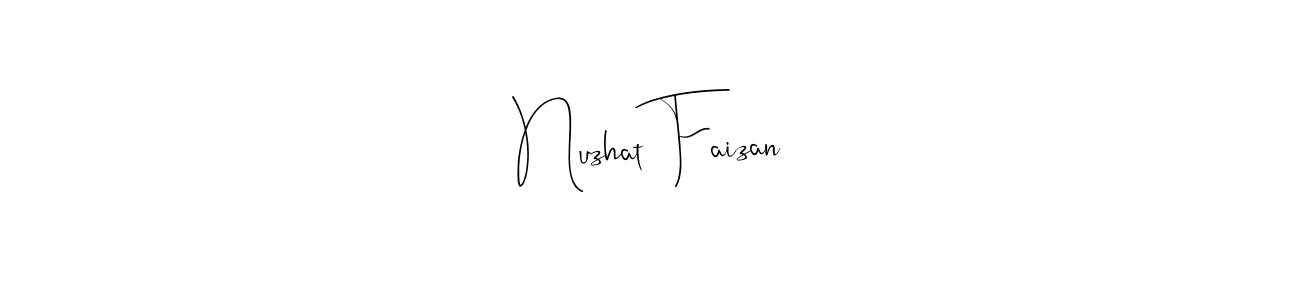 The best way (Andilay-7BmLP) to make a short signature is to pick only two or three words in your name. The name Nuzhat Faizan include a total of six letters. For converting this name. Nuzhat Faizan signature style 4 images and pictures png