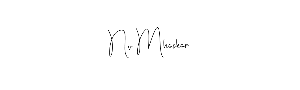 Here are the top 10 professional signature styles for the name Nv Mhaskar. These are the best autograph styles you can use for your name. Nv Mhaskar signature style 4 images and pictures png