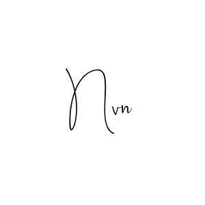 How to make Nvn signature? Andilay-7BmLP is a professional autograph style. Create handwritten signature for Nvn name. Nvn signature style 4 images and pictures png