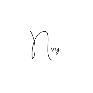 Also You can easily find your signature by using the search form. We will create Nvy name handwritten signature images for you free of cost using Andilay-7BmLP sign style. Nvy signature style 4 images and pictures png