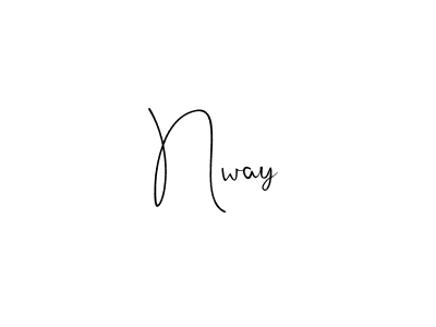 Create a beautiful signature design for name Nway. With this signature (Andilay-7BmLP) fonts, you can make a handwritten signature for free. Nway signature style 4 images and pictures png
