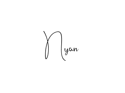 Design your own signature with our free online signature maker. With this signature software, you can create a handwritten (Andilay-7BmLP) signature for name Nyan. Nyan signature style 4 images and pictures png