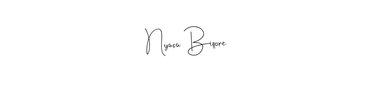 Check out images of Autograph of Nyasa Billore name. Actor Nyasa Billore Signature Style. Andilay-7BmLP is a professional sign style online. Nyasa Billore signature style 4 images and pictures png