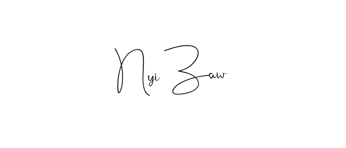 Here are the top 10 professional signature styles for the name Nyi Zaw. These are the best autograph styles you can use for your name. Nyi Zaw signature style 4 images and pictures png