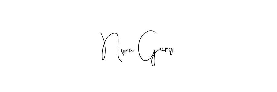 Design your own signature with our free online signature maker. With this signature software, you can create a handwritten (Andilay-7BmLP) signature for name Nyra Garg. Nyra Garg signature style 4 images and pictures png