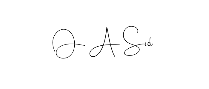 Make a beautiful signature design for name O A Sid. Use this online signature maker to create a handwritten signature for free. O A Sid signature style 4 images and pictures png