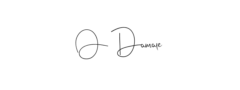 Make a beautiful signature design for name O Damale. With this signature (Andilay-7BmLP) style, you can create a handwritten signature for free. O Damale signature style 4 images and pictures png