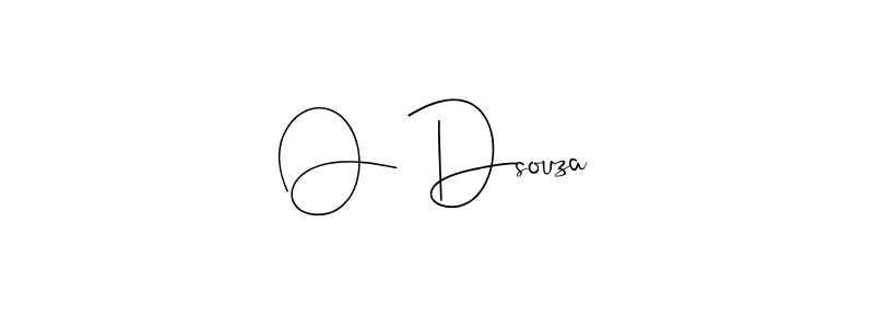 if you are searching for the best signature style for your name O Dsouza. so please give up your signature search. here we have designed multiple signature styles  using Andilay-7BmLP. O Dsouza signature style 4 images and pictures png