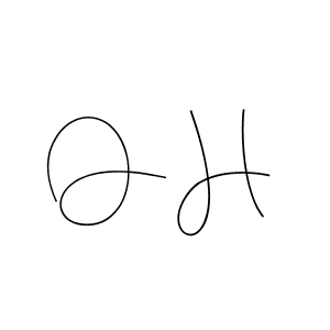 Design your own signature with our free online signature maker. With this signature software, you can create a handwritten (Andilay-7BmLP) signature for name O H. O H signature style 4 images and pictures png