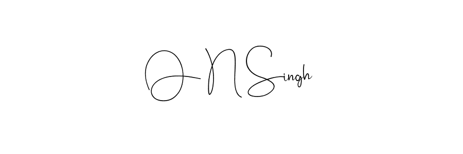 You should practise on your own different ways (Andilay-7BmLP) to write your name (O N Singh) in signature. don't let someone else do it for you. O N Singh signature style 4 images and pictures png