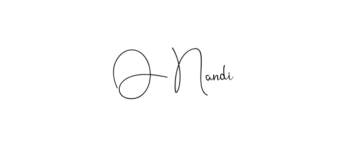 Make a beautiful signature design for name O Nandi. With this signature (Andilay-7BmLP) style, you can create a handwritten signature for free. O Nandi signature style 4 images and pictures png