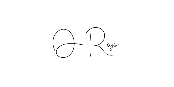 Create a beautiful signature design for name O Raja. With this signature (Andilay-7BmLP) fonts, you can make a handwritten signature for free. O Raja signature style 4 images and pictures png