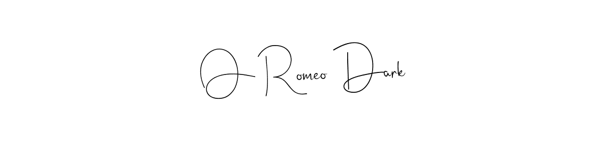 Here are the top 10 professional signature styles for the name O Romeo Dark. These are the best autograph styles you can use for your name. O Romeo Dark signature style 4 images and pictures png