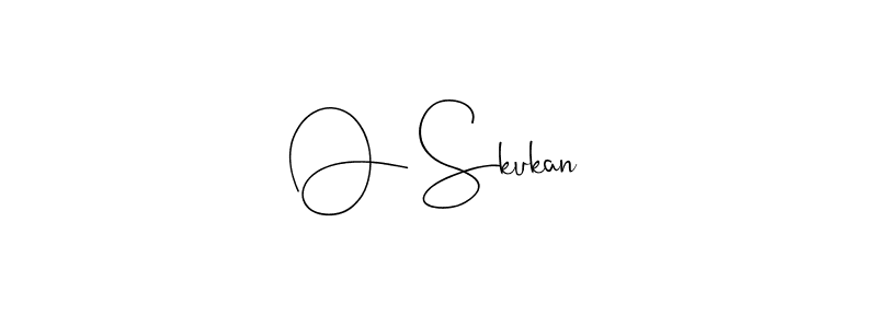 Create a beautiful signature design for name O Skukan. With this signature (Andilay-7BmLP) fonts, you can make a handwritten signature for free. O Skukan signature style 4 images and pictures png