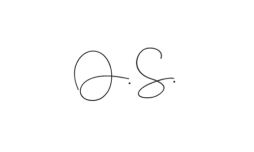 How to make O. S. name signature. Use Andilay-7BmLP style for creating short signs online. This is the latest handwritten sign. O. S. signature style 4 images and pictures png