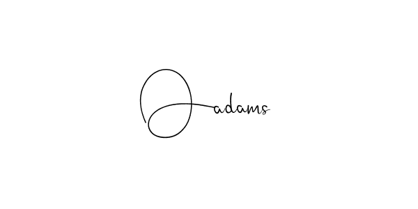 Design your own signature with our free online signature maker. With this signature software, you can create a handwritten (Andilay-7BmLP) signature for name Oadams. Oadams signature style 4 images and pictures png