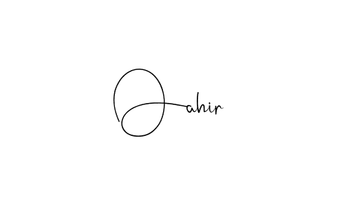 Create a beautiful signature design for name Oahir. With this signature (Andilay-7BmLP) fonts, you can make a handwritten signature for free. Oahir signature style 4 images and pictures png