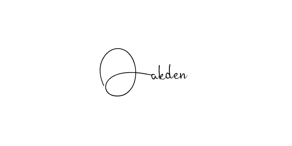 Create a beautiful signature design for name Oakden. With this signature (Andilay-7BmLP) fonts, you can make a handwritten signature for free. Oakden signature style 4 images and pictures png