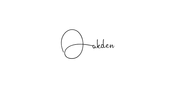 Create a beautiful signature design for name Oakden. With this signature (Andilay-7BmLP) fonts, you can make a handwritten signature for free. Oakden signature style 4 images and pictures png