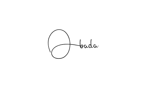 Design your own signature with our free online signature maker. With this signature software, you can create a handwritten (Andilay-7BmLP) signature for name Obada. Obada signature style 4 images and pictures png